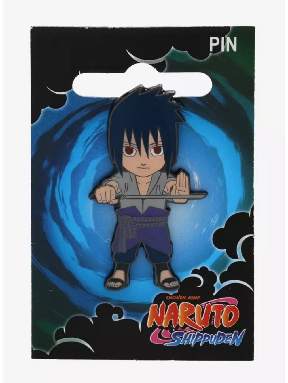 Naruto Shippuden Chibi Sasuke with Sword of Kusanagi Enamel Pin